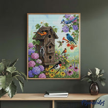 Carica l'immagine nel visualizzatore di Gallery, Diamond Painting - Giardino delle casette per uccelli