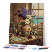 Carica l'immagine nel visualizzatore di Gallery, Diamond Painting - Armonia floreale mediterranea