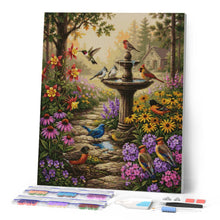 Carica l'immagine nel visualizzatore di Gallery, Diamond Painting - Fontana in giardino