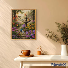 Carica l'immagine nel visualizzatore di Gallery, Diamond Painting - Fontana in giardino