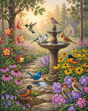 Carica l'immagine nel visualizzatore di Gallery, Diamond Painting - Fontana in giardino