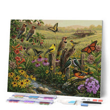 Carica l'immagine nel visualizzatore di Gallery, Diamond Painting - Armonia tra fiori di campo