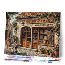 Carica l'immagine nel visualizzatore di Gallery, Diamond Painting - Incantevole libreria francese