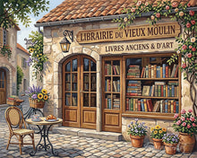 Carica l'immagine nel visualizzatore di Gallery, Diamond Painting - Incantevole libreria francese
