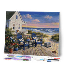 Carica l'immagine nel visualizzatore di Gallery, Diamond Painting - Veranda sulla costiera