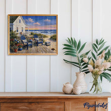 Carica l'immagine nel visualizzatore di Gallery, Diamond Painting - Veranda sulla costiera