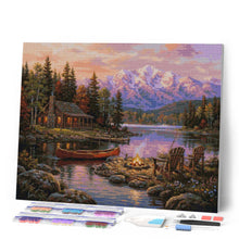 Carica l'immagine nel visualizzatore di Gallery, Diamond Painting - Falò sul lago