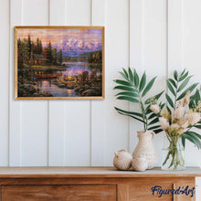 Carica l'immagine nel visualizzatore di Gallery, Diamond Painting - Falò sul lago