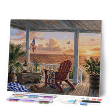 Carica l'immagine nel visualizzatore di Gallery, Diamond Painting - Bagliore serale sul mare