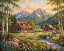 Carica l'immagine nel visualizzatore di Gallery, Diamond Painting - Chalet alpino da sogno