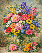 Carica l'immagine nel visualizzatore di Gallery, Diamond Painting - Vaso di fiori di campo colorati
