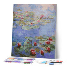 Carica l'immagine nel visualizzatore di Gallery, Diamond Painting - Ninfee rosse, Monet
