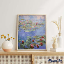 Carica l'immagine nel visualizzatore di Gallery, Diamond Painting - Ninfee rosse, Monet