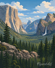 Carica l'immagine nel visualizzatore di Gallery, Diamond Painting - Parco nazionale di Yosemite - California