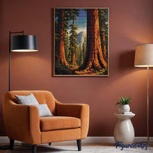 Carica l'immagine nel visualizzatore di Gallery, Diamond Painting - Parco nazionale di Yosemite, Mariposa Grove - California