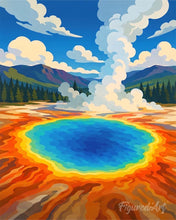 Carica l'immagine nel visualizzatore di Gallery, Diamond Painting - Parco nazionale di Yellowstone, Grand Prismatic Spring - Wyoming