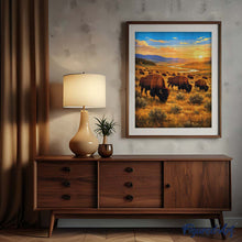 Carica l'immagine nel visualizzatore di Gallery, Diamond Painting - Parco nazionale di Yellowstone, bisonti della Lamar Valley - Wyoming
