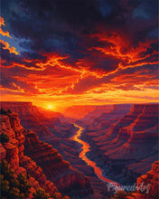 Carica l'immagine nel visualizzatore di Gallery, Diamond Painting - Parco nazionale del Grand Canyon, scogliere desertiche - Arizona