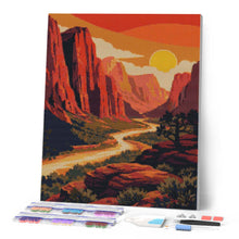 Carica l'immagine nel visualizzatore di Gallery, Diamond Painting - Parco nazionale di Zion - Utah