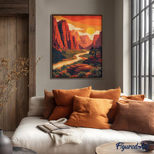 Carica l'immagine nel visualizzatore di Gallery, Diamond Painting - Parco nazionale di Zion - Utah