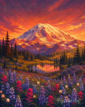 Carica l'immagine nel visualizzatore di Gallery, Diamond Painting - Parco nazionale del Monte Rainier - Washington