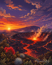 Carica l'immagine nel visualizzatore di Gallery, Diamond Painting - Parco nazionale Vulcani delle Hawaii