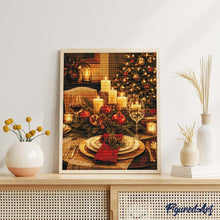 Carica l'immagine nel visualizzatore di Gallery, Diamond Painting - Elegante tavola di Natale