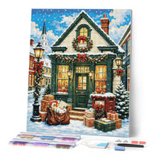 Carica l'immagine nel visualizzatore di Gallery, Diamond Painting - Accogliente cottage di Natale