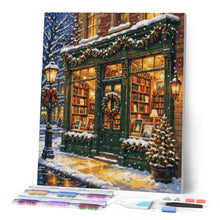 Carica l'immagine nel visualizzatore di Gallery, Diamond Painting - Libreria a Natale