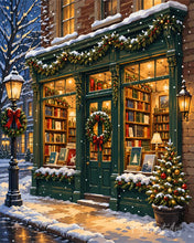 Carica l'immagine nel visualizzatore di Gallery, Diamond Painting - Libreria a Natale