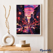 Carica l'immagine nel visualizzatore di Gallery, Diamond Painting - Tramonto urbano