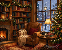 Carica l'immagine nel visualizzatore di Gallery, Diamond Painting - Natale davanti al camino