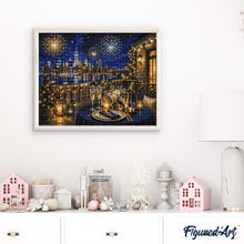 Carica l'immagine nel visualizzatore di Gallery, Diamond Painting - Scintillante notte di Natale
