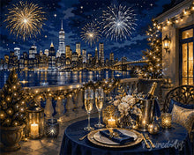 Carica l'immagine nel visualizzatore di Gallery, Diamond Painting - Scintillante notte di Natale