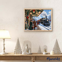 Carica l'immagine nel visualizzatore di Gallery, Diamond Painting - Treno delle feste