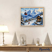 Carica l'immagine nel visualizzatore di Gallery, Diamond Painting - Fuga natalizia sulle Alpi