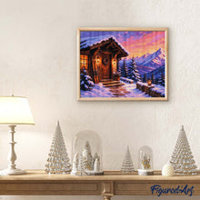 Carica l'immagine nel visualizzatore di Gallery, Diamond Painting - Accogliente baita invernale