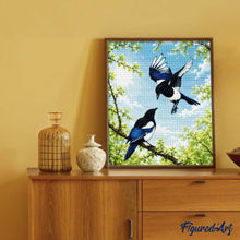 Carica l'immagine nel visualizzatore di Gallery, Diamond Painting - Gazze primaverili