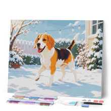 Carica l'immagine nel visualizzatore di Gallery, Diamond Painting - Beagle nella neve