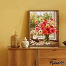 Carica l'immagine nel visualizzatore di Gallery, Diamond Painting - Gerbere colorate