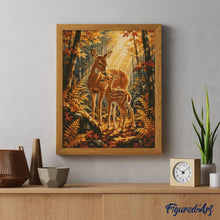 Carica l'immagine nel visualizzatore di Gallery, Diamond Painting - Cerbiatti nella Radura