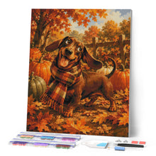 Carica l'immagine nel visualizzatore di Gallery, Diamond Painting - Bassotto con Sciarpa Scozzese