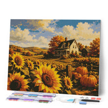 Carica l'immagine nel visualizzatore di Gallery, Diamond Painting - Campo di Girasoli e Cascina Bianca