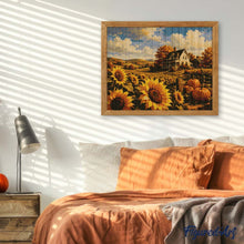 Carica l'immagine nel visualizzatore di Gallery, Diamond Painting - Campo di Girasoli e Cascina Bianca