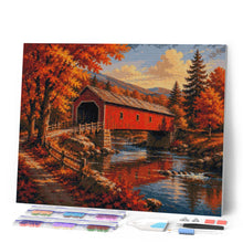 Carica l'immagine nel visualizzatore di Gallery, Diamond Painting - Ponte Coperto in Autunno