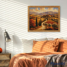 Carica l'immagine nel visualizzatore di Gallery, Diamond Painting - Colline Toscane con Cipressi