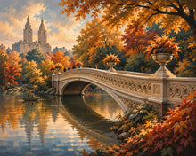 Carica l'immagine nel visualizzatore di Gallery, Diamond Painting - Central Park in Autunno con il Bow Bridge