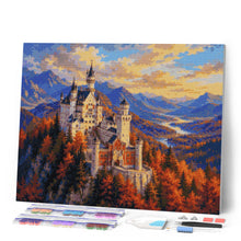 Carica l'immagine nel visualizzatore di Gallery, Diamond Painting - Castello di Neuschwanstein in Autunno