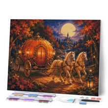 Carica l'immagine nel visualizzatore di Gallery, Diamond Painting - Carrozza Magica di Zucca