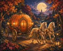 Carica l'immagine nel visualizzatore di Gallery, Diamond Painting - Carrozza Magica di Zucca
